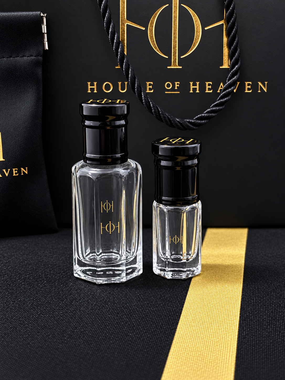 Bacara Rouge House of Heaven 3ml and 12ml fragrance oil bottles